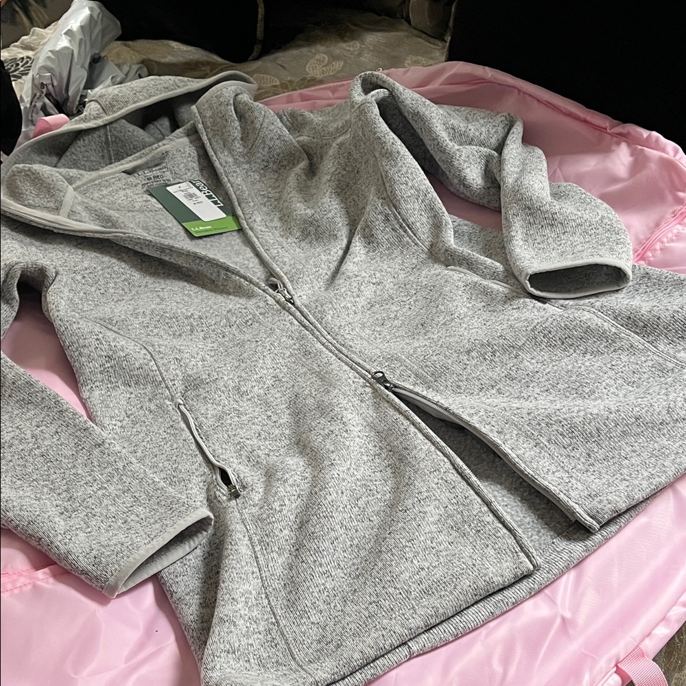 L.L. Bean Gray sweater coat